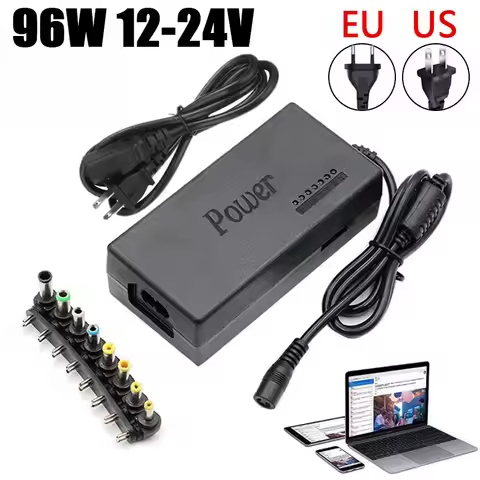 96W Universal Portable AC Laptop Power Adapter 12V 15V 16V 18V 19V 4.5A 20V24V Charger For Toshiba H
