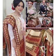 Spesial Exclusive Songket Cream Limar 3 Negeri ORI /songket tenun asli