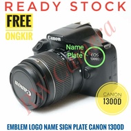 Canon 1300D Name Plate 1300D Emblem Logo, EOS Brand, License Plate Writing