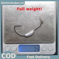 KI Exposed Jig Crank Head Barbed Hook 2g 2.5g 3g 4g 5g 7g 9g Crank Offset Fishing Hook Fish Hooks Fi