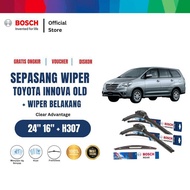 Bosch Frameless Front and Rear Wiper for Kijang Innova 24-16 Inch and H 307 - Color