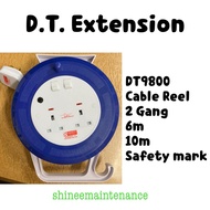 DT Extension Cable Reel DT-9800 2 gang 6m/10m