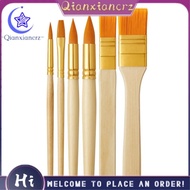 Paint Brush Set,6 Pcs Acrylic Paint Brushes Paintbrushes for Acrylic Painting Artist Paint Brushes N