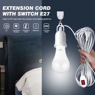 lamp holder with switch hook cord switch lamp socket extension light bulb with socket e27 led bulb