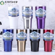 QINSHOP Car Cup, 900ml Large Capacity Tumbler, Portable 304 Stainless Steel 30oz Car Mounted Water Cup