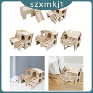 [Szxmkj1] Hamster House and Hideout Fun for Dwarf Hamster Chinchilla Mice