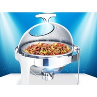 47cm Stainless steel Round roll top chafing dish / buffet set catering set berkas lauk food pan dome