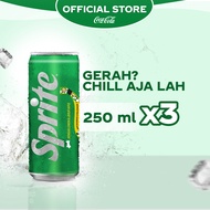 Sprite Kaleng - 250mL x 3pcs