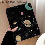 1pc Tablet Protective Case With Stand, Planet, Moon, Star Pattern, Suitable For Honor 8/9/10/X8/X8A/