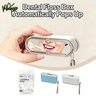 Floss Dispenser Automatic Pop-up Floss Dispenser Portable Ultra-Fine Dental Floss Stick Storage Box