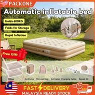 PACKONE Auto Pump Tilam Angin Inflatable Air Bed for Camping King