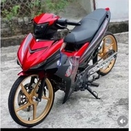 Y15 V1 V2 MERAH ROBOT COVER SET TAMPAL SIAP STICKER