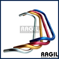 STANG BULLHORN SEPEDA FIXIE BALAP HYBRID TANDUK BANTENG BULL HORN MINIVELO MISSILE NEW HEDGREEN BULL