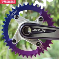 PASS QUEST 104BCD Bicycle Chainring Colorful/Silver Round 32/34/36/40/42/46/48T Chainwheel for SLX  