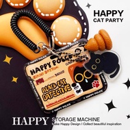 lanyard card lanyard card holder FBI Black Cat Police Officer Business Card NFC Proximity Card Holde