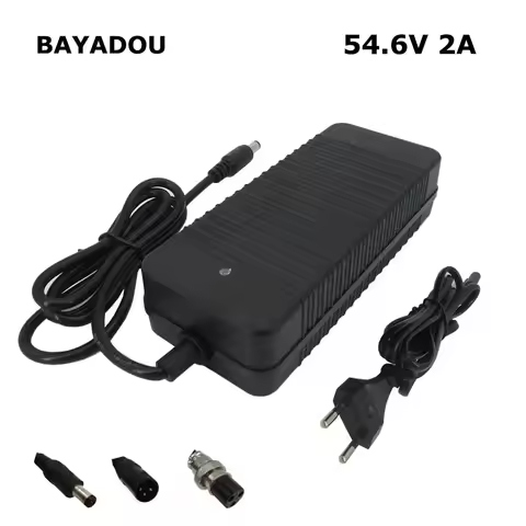 54.6V 2A Lithium Charger 48V 48 Volt 2A 13S Li-ion 8AH 10AH 12AH 15AH 18AH 20AH Battery Charger GX16