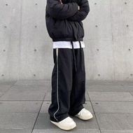 Baggy Tracksuit seluar kargo tracksuit straight cut pants American Retro Street vibe Style cargo pan