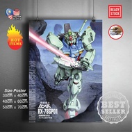 (Ready Stock) Mobile suit Gundam 144 RX-78-2 / RX78-2 / RX78 2 Gundam wall poster sticker deco poste
