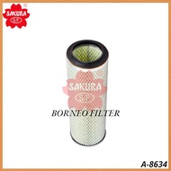 A-8634 Sakura Inner Air Filter JAE-88082 J8552691 AF25269 P141319 SFA5269S 61020096 AF963 PA2547 A76
