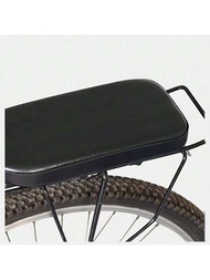 1入組自行車後座墊/增厚馬鞍附件,適用於山地車/自行車後架/隨機扣環顏色