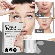 Invisible V-Shape Face Tape 100Pcs – Targets Wrinkles & Double Chin for Instant Lift | Firming Patch