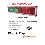 LED Running text noving text tulisan LED jalan colorful signage iklan LED DISPLAY indoor outdoor