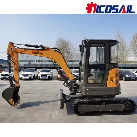 Multi functional 4-ton household farm agricultural crawler compact mini excavator Pelle excavator