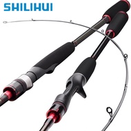 SHILIHUI [M&amp;MH] 2 Tips Double Pole Fishing Rod 2.1m / 2.4m M / MH Spinning Medium Heavy Baitcasting Rod Drag 8kg EVA Grip Lure Carbon Fiber Travel Carp Casting Rod Saltwater Mesin Joran Pancing Laut Ikan Murah