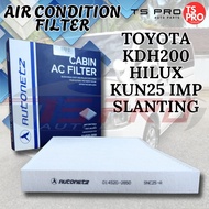 Toyota KDH200 Hilux KUN25 IMP Slanting Autonetz High Quality Air Condition Filter Penapis Kabin ACF-