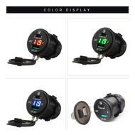 QC 3.0 Quick Charger 12V/24V Car Power Outlet Waterproof Socket 64W Dual USB Charger Socket PD Type 