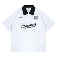 Moxie Champions Oversized Polo T-shirt - White