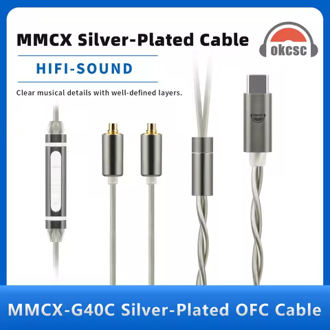 OKCSC Earphone Cable for Sony IER-M7/IER-M9/XBA-N3BP/XBA-Z5/SHURE SE215/SE315/SE425/SE535/SE486/JVC 