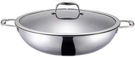 JBJWM Stainless steel wok wok less smoke smoke non-stick cooker general gas for 36cm