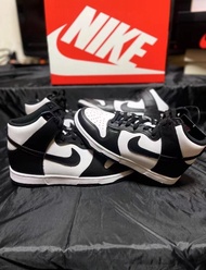 Nike Dunk High Retro 高筒紅標 黑白熊貓配色 男女同款