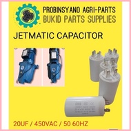 ✆ ◭ CAPACITOR 20UF TERMINAL TYPE 450V FOR JETMATIC