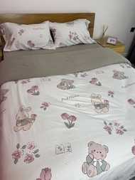 Complete Bed Sheet Set 7 Pieces Sizes 3.5 5 and 6 Feet.