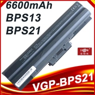 11.1V 6600mAh  9 Cell VGP-BPS13 VGP-BPS21 VGP-BPS21A Battery For Sony VGP-BPS21A BPS21B BPL21 VGP-BP