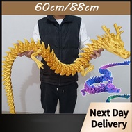 Fast Shipping 88/66 Cm 3D Printed Dragon Large Size Chinese Style Dragon Toy Desktop Ornament