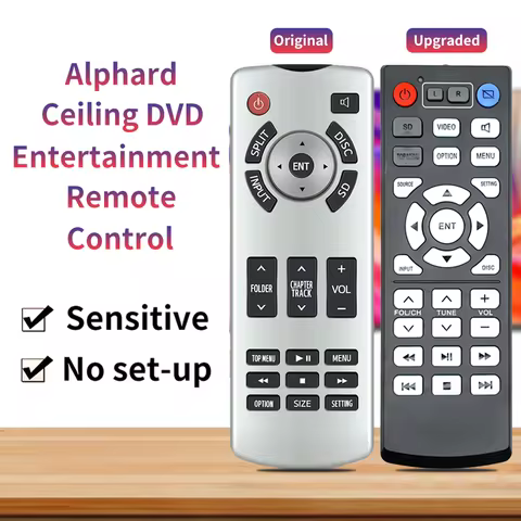 Remote Control For 2012-2021 Toyota Alphard Vellfire Prado Sienna Rear Entertainment DVD