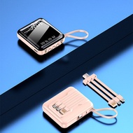 20000mAh Mini Power Bank Built in Cable Portable Charger Powerbank for iPhone 12 13 14 Mini Pro Max Plus Powerbank