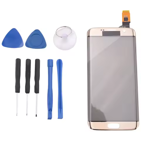 Best for Samsung Galaxy S7 Edge G935 Contact Screen Digitizer Glass with Tools Gold