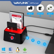 [2x16TB] Wavlink Dual Bay Hard Drive Docking Station USB 3.0 to SATA I/II/III External Hard Drive La