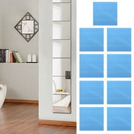 9/16Pcs 15CM Square Mirror Wall Sticker Square Self-adhesive Acrylic Mirror Tiles Stickers For Bedroom Bathroom Home Decor