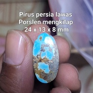 Turquoise agate stone piruz viruz virus firus firuz persian old shiny porcelain