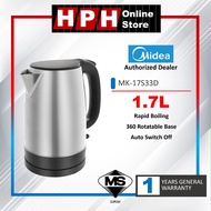Midea 1.7L Kettle Jug Kettle 304 Food Grade Stainless Steel MK-17G02 / MK-17S33D