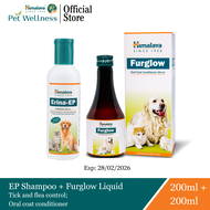 [Exclusive Set] Himalaya Erina EP Shampoo 200ml + Furglow Liquid  200ml