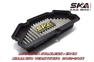 ER6N NINJA650 Versys650 15-19 กรองอากาศสแตนเลส  ตรงรุ่นไม่ต้องดัดแปลง AirFilter SKA. ซิ่ง แรง ทน ประ