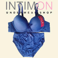 BRA BH SET RENDA LYDYLY N753 CUP B BESAR BUSA SEDANG KAWAT MOTIF BROKAT PAKAIAN DALAM WANITA SESERAH