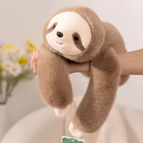 Cute Animal Soft Plush Toys Long Arm Panda Dinosaur Bear Koala Carried On The Back Plushies Animal D