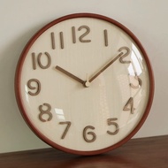 TEC MALLน-าฬิกาแขวน นาฬิกาแขวนผนังนาฬิกาแขวน۞ไม้เนื้อแข็งสไตล์ญี่ปุ่นนาฬิกาแขวนใบ้ห้องนอนนาฬิกาตกแต่